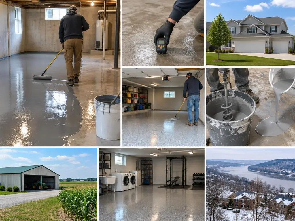 Basement Floor Epoxy in Lafayette, IN