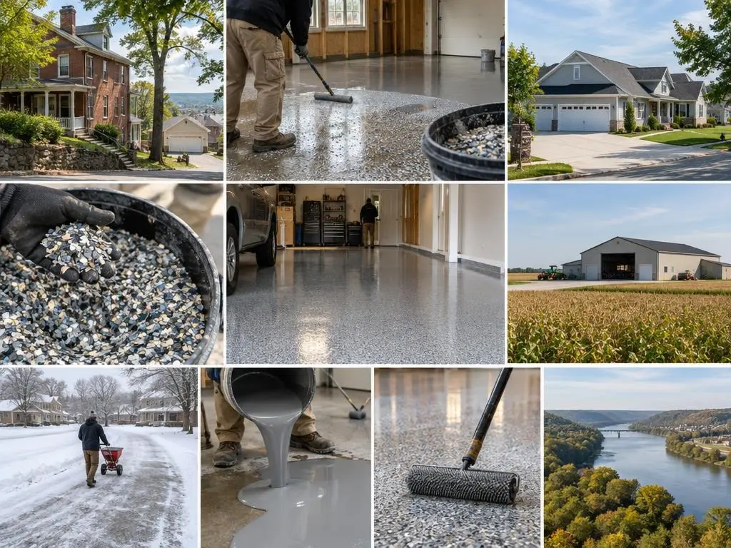 Epoxy Flake Floors in Lafayette, IN
